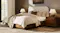 A view of the Elm Queen Upholstered Bed Frame A view of the Elm Queen Upholstered Bed Frame