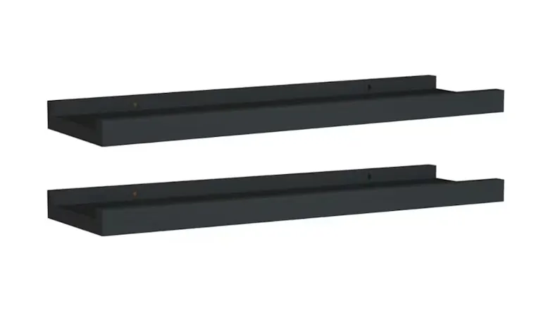 Two pieces NNEVL Ledge Wall Shelves in 40 x 9 x 3cm Two pieces NNEVL Ledge Wall Shelves in 40 x 9 x 3cm