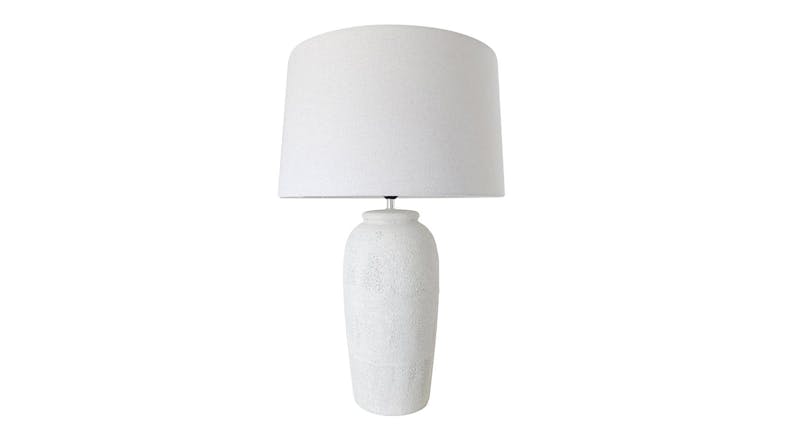 An Elsie Beige Ceramic Table Lamp in a 66cm size An Elsie Beige Ceramic Table Lamp in a 66cm size