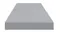 End view of a shelf with a grey finish End view of a shelf with a grey finish