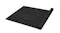 Rolled-out black, Pretty and Practical woven weed control fabric with evenly spaced green guide lines Rolled-out black, Pretty and Practical woven weed control fabric with evenly spaced green guide lines