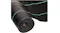 Close-up of the end of a rolled black woven weed barrier fabric Close-up of the end of a rolled black woven weed barrier fabric