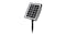 Small square solar panel mounted on a ground stake for powering outdoor pond or garden devices Small square solar panel mounted on a ground stake for powering outdoor pond or garden devices