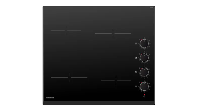 Euromaid 60cm 4 Zone Ceramic Cooktop in a stylish black colour Euromaid 60cm 4 Zone Ceramic Cooktop in a stylish black colour