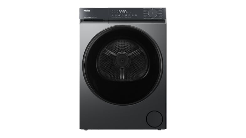 Haier 300 Series 8kg Heat Pump Dryer in a sleek black colour Haier 300 Series 8kg Heat Pump Dryer in a sleek black colour