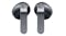 Front view of the two black Samsung Galaxy Buds4 earbuds, showing the outer metal‑textured stems Front view of the two black Samsung Galaxy Buds4 earbuds, showing the outer metal‑textured stems
