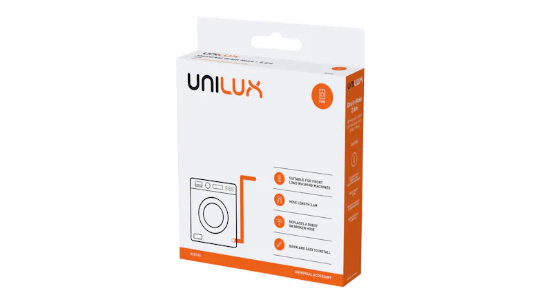 Unilux Universal Drain Hose Extension for Dishwasher or Washing Machine - 2.6m (ULX106) Unilux Universal Drain Hose Extension for Dishwasher or Washing Machine - 2.6m (ULX106)