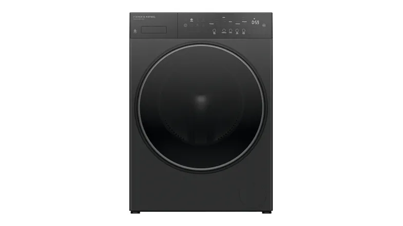 Fisher & Paykel Series 5 10kg Front Loader Smart Washing Machine in a sleek dark grey colour Fisher & Paykel Series 5 10kg Front Loader Smart Washing Machine in a sleek dark grey colour