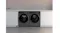 Front view of a dark grey dryer and washing machine set under a kitchen counter Front view of a dark grey dryer and washing machine set under a kitchen counter