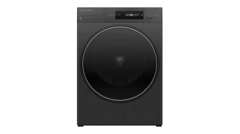 Fisher & Paykel Series 7 9kg Front Loader Smart Washing Machine in a sleek dark grey colour Fisher & Paykel Series 7 9kg Front Loader Smart Washing Machine in a sleek dark grey colour