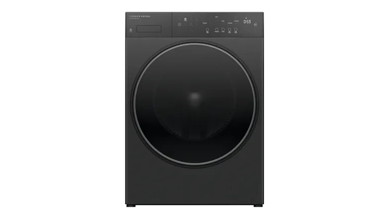 Fisher & Paykel Series 5 9kg Front Loader Smart Washing Machine in a sleek dark grey colour Fisher & Paykel Series 5 9kg Front Loader Smart Washing Machine in a sleek dark grey colour