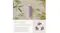 The purple shaver lies on a stone surrounded by green leaves The purple shaver lies on a stone surrounded by green leaves