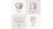 Four different shaver heads and combs are shown in a grid Four different shaver heads and combs are shown in a grid