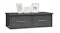 Wall shelf styled with picture frames Wall shelf styled with picture frames