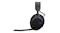 Left side view of the JBL headset showing the purple cable Left side view of the JBL headset showing the purple cable