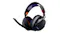 Angled view of the JBL headset with purple mesh Angled view of the JBL headset with purple mesh