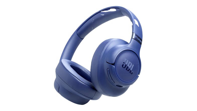 A blue JBL Tune 780NC Adaptive Noise Cancelling Wireless Over-Ear Headphones A blue JBL Tune 780NC Adaptive Noise Cancelling Wireless Over-Ear Headphones