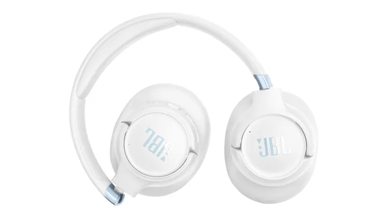 JBL wireless headphones with logos folded flat JBL wireless headphones with logos folded flat