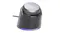 A charging dock with a purple base light A charging dock with a purple base light