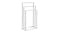 Luxsuite 3 Tier Stainless Towel Rack with a modern rectangular frame Luxsuite 3 Tier Stainless Towel Rack with a modern rectangular frame