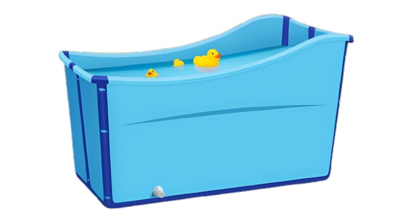 A right-angled view of the Luxsuite Foldable Bathtub A right-angled view of the Luxsuite Foldable Bathtub