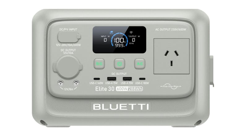 Bluetti Elite 30 v2 Portable Power Station in sand grey colour Bluetti Elite 30 v2 Portable Power Station in sand grey colour