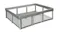 A full view of the Bopeep Pop-Up Compact Mesh Baby Playpen in grey A full view of the Bopeep Pop-Up Compact Mesh Baby Playpen in grey