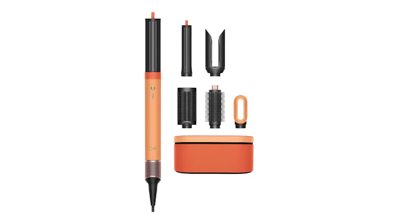 A Dyson Airwrap Co-anda 2x Multi-Styler & Dryer in ceramic apricot and topaz colour A Dyson Airwrap Co-anda 2x Multi-Styler & Dryer in ceramic apricot and topaz colour