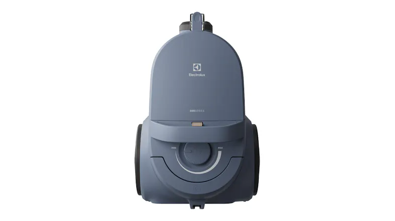 Top-down view of the Electrolux 500 Series vacuum showing the carry handle and power dial Top-down view of the Electrolux 500 Series vacuum showing the carry handle and power dial