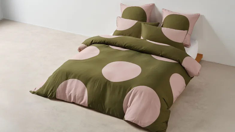 A Pluto Olive Duvet Cover Set by Linen House A Pluto Olive Duvet Cover Set by Linen House