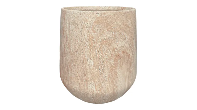 A view of the Bower Travertine MGO Planter in large A view of the Bower Travertine MGO Planter in large