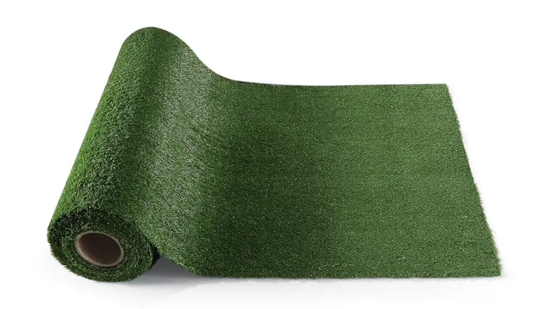 Roll of EdenGrass green artificial grass partially unrolled Roll of EdenGrass green artificial grass partially unrolled