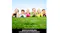 Group of children lying on artificial grass in a bright outdoor setting Group of children lying on artificial grass in a bright outdoor setting