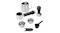 Collection of espresso machine accessories, including a tamper Collection of espresso machine accessories, including a tamper