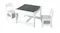 Child-friendly Bopeep furniture set featuring a reversible black chalkboard tabletop Child-friendly Bopeep furniture set featuring a reversible black chalkboard tabletop