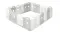 Angled view of the Bopeep plastic baby safety playpen with interlocking panels Angled view of the Bopeep plastic baby safety playpen with interlocking panels