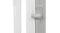 Close-up of a baby playpen panel showing a smooth plastic safety latch connecting two fence sections Close-up of a baby playpen panel showing a smooth plastic safety latch connecting two fence sections