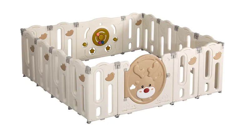 A full view of the Bopeep Plastic Baby Safety Playpen A full view of the Bopeep Plastic Baby Safety Playpen