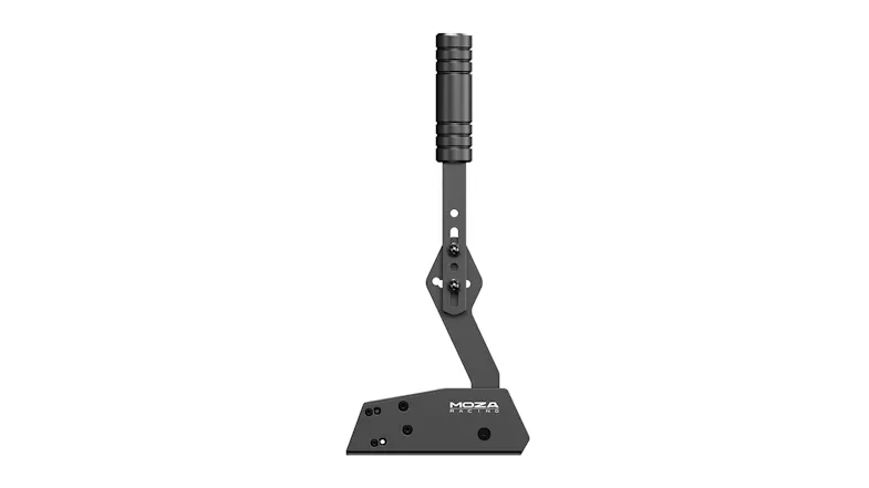 A Moza HBP Handbrake in a sleek black colour A Moza HBP Handbrake in a sleek black colour