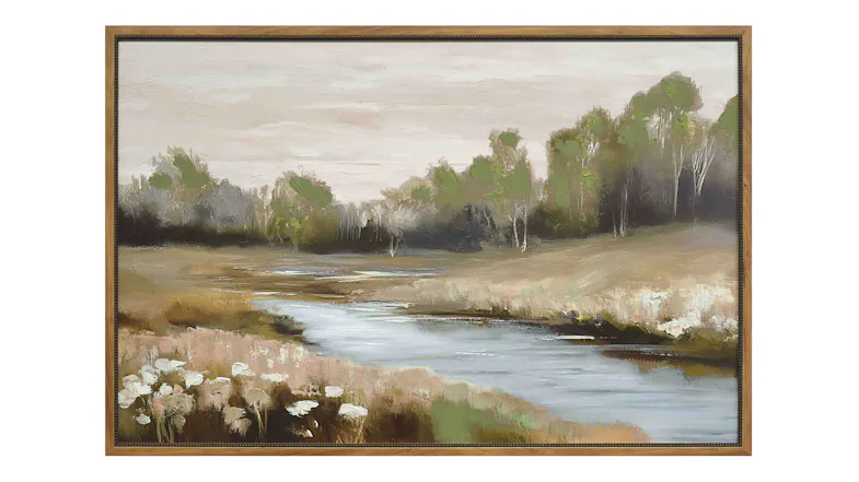 A Winding River Framed Canvas in a 60 x 90cm size A Winding River Framed Canvas in a 60 x 90cm size