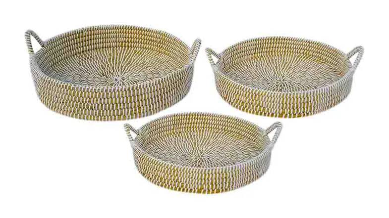 A view of the Grass Tray with Raised Handles Set A view of the Grass Tray with Raised Handles Set