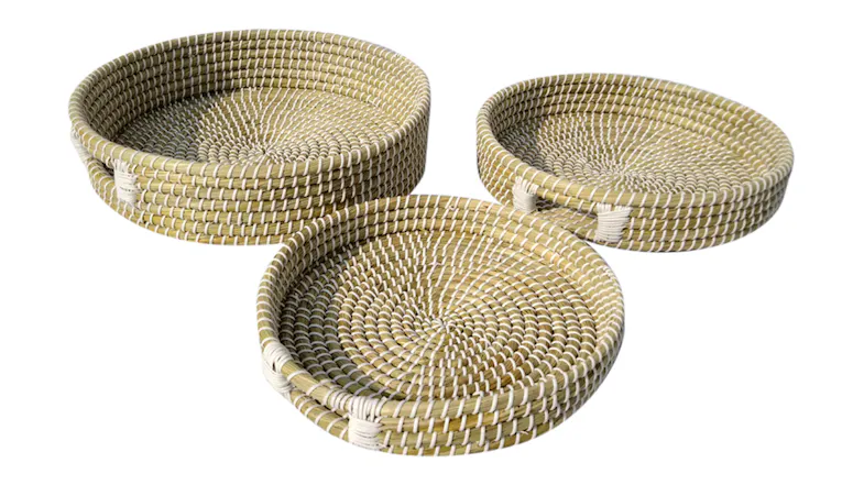 A view of the Grass Tray with Inset Handles Set A view of the Grass Tray with Inset Handles Set