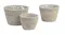 A Kans Grass Round Planters Set of 3pcs A Kans Grass Round Planters Set of 3pcs