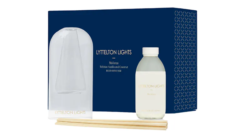 A Lyttelton Lights 110ml Glass Reed Mo'orea Diffuser A Lyttelton Lights 110ml Glass Reed Mo'orea Diffuser