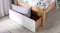 A Jesse 1 Drawer Under-bed Storage Unit in a sleek white colour A Jesse 1 Drawer Under-bed Storage Unit in a sleek white colour