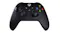 A view of a black xbox controller with two black thumb grips attached A view of a black xbox controller with two black thumb grips attached