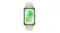 Front view of the Huawei Band 11 featuring a full green watch face with health and activity metrics Front view of the Huawei Band 11 featuring a full green watch face with health and activity metrics