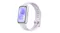 Angled view of the Huawei Band 11 with a purple fluoroelastomer strap and silver case Angled view of the Huawei Band 11 with a purple fluoroelastomer strap and silver case