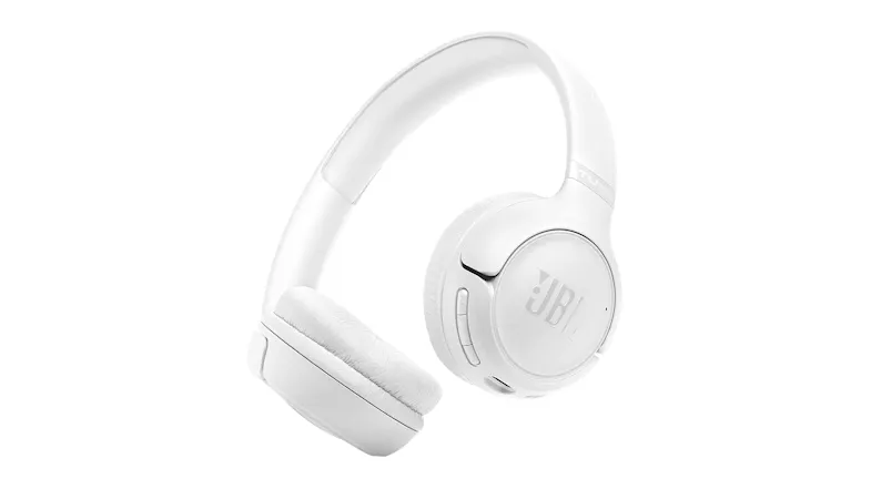 JBL Tune 530BT Wireless On-Ear Headphones in a sleek white colour JBL Tune 530BT Wireless On-Ear Headphones in a sleek white colour