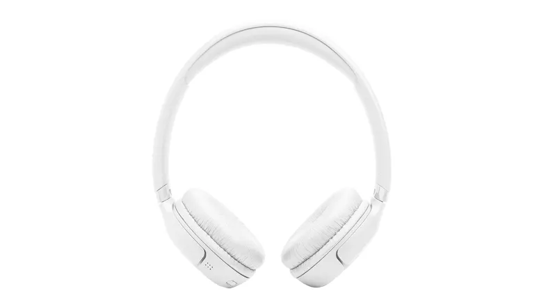 Front view of JBL on-ear wireless headphones with padded earcups Front view of JBL on-ear wireless headphones with padded earcups